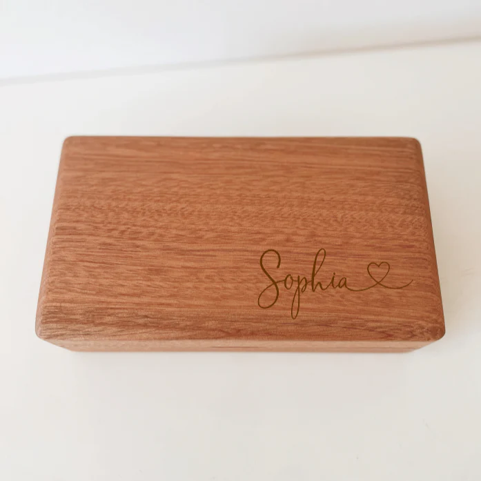 Timber Tinkers - Personalised Wooden Jewellery Box | Heart