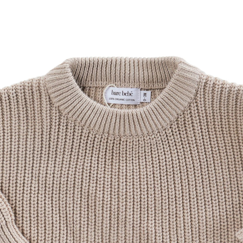 Bare Bebé - Chunky Knit Jumper | Earthy Nude