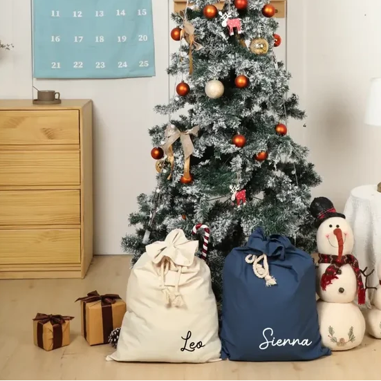 Timber Tinkers - Personalised Canvas Santa Sack | Various Colours