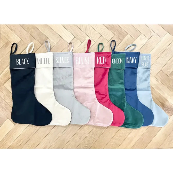 Timber Tinkers - Personalised Velvet Stocking | Various Colours