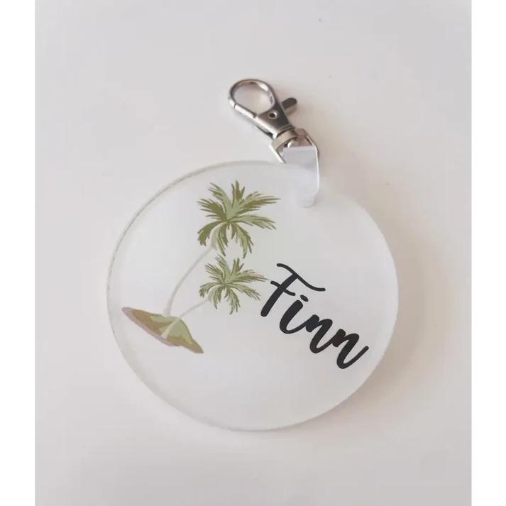 Timber Tinkers - Round Acrylic Bag Tag | Various Designs