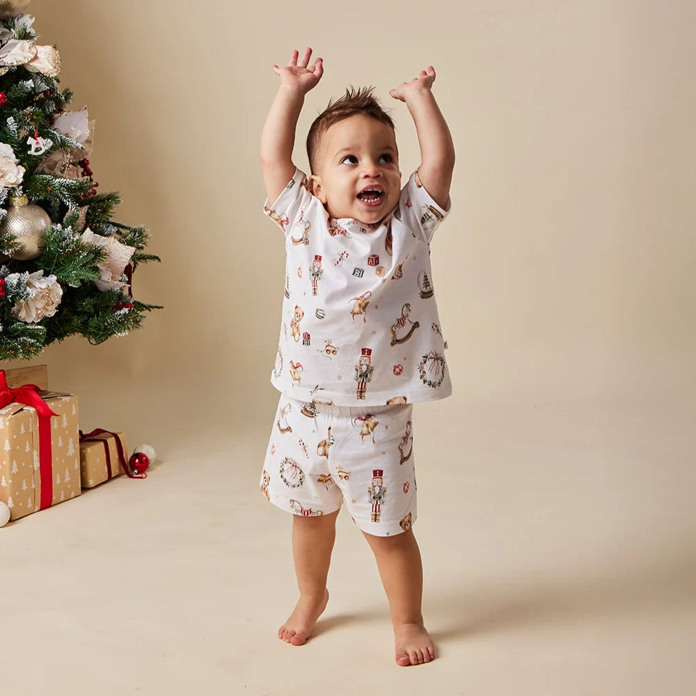 Snuggle Hunny Kids - Santa's Toy Shop Organic Kids PJ Set
