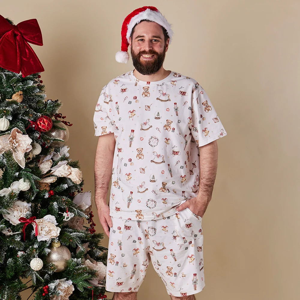 Snuggle Hunny Kids - Santa's Toy Shop Organic Mens PJ Set