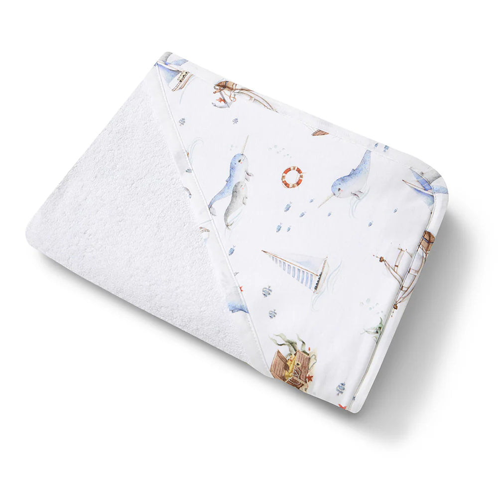Snuggle Hunny Kids - Organic Hooded Baby Towel | Set Sail