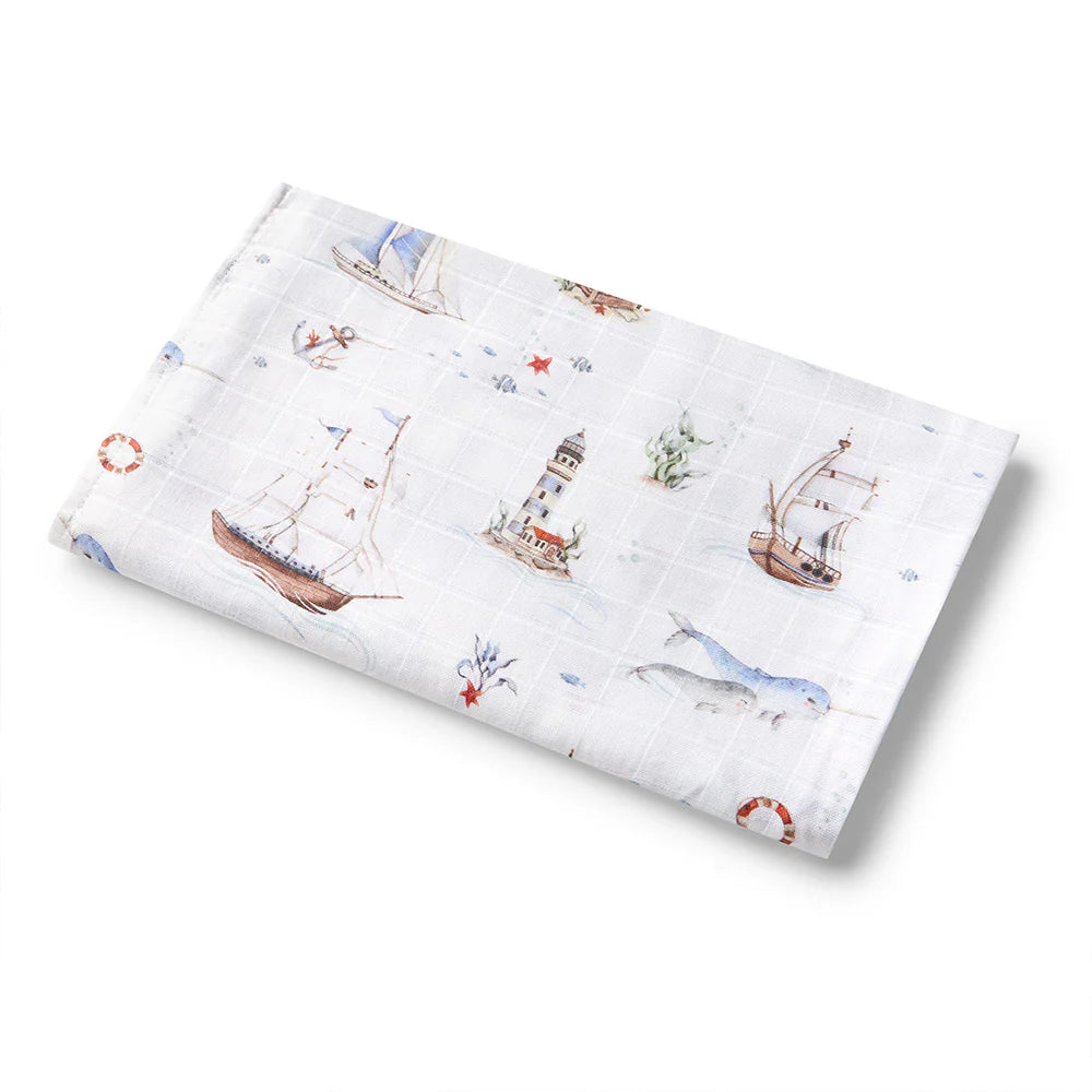 Snuggle Hunny Kids - Organic Muslin Wrap | Set Sail