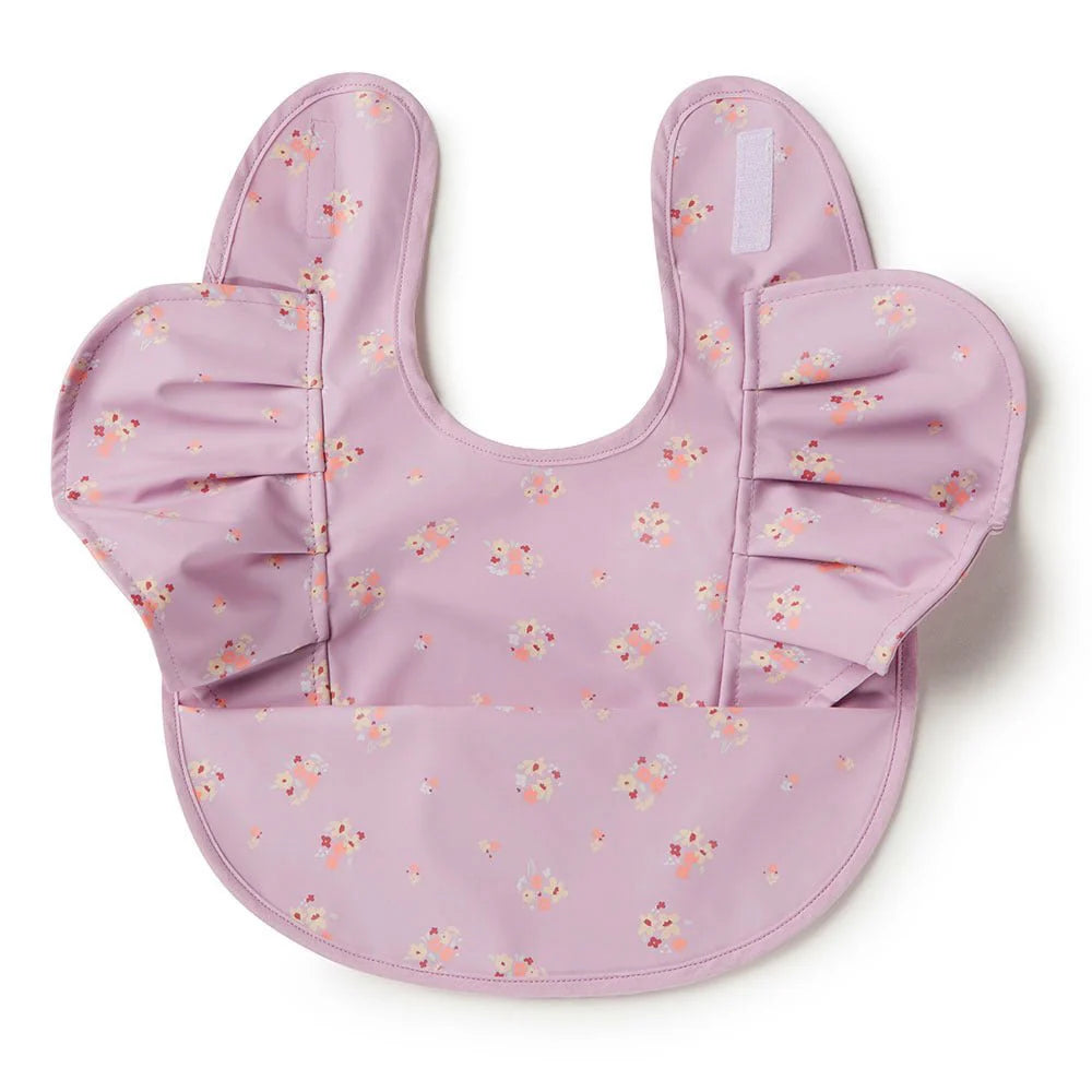 Snuggle Hunny Kids - Waterproof Frill Snuggle Bib | Lilac Bloom