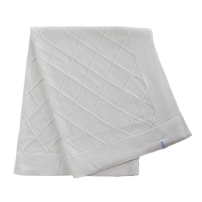 Bare Bebé - Knit Blanket | Daisy White