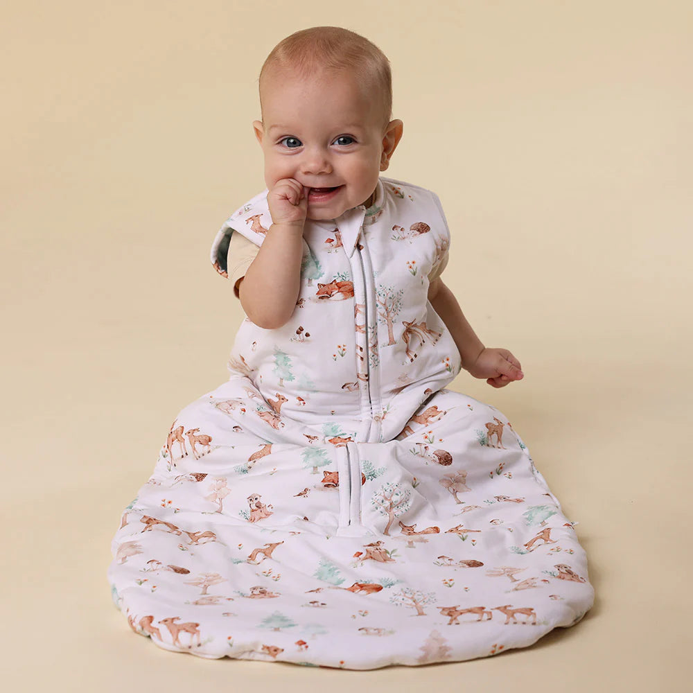 Snuggle Hunny Kids- 2.5 TOG Organic Sleeping Bag | Woodland Tales
