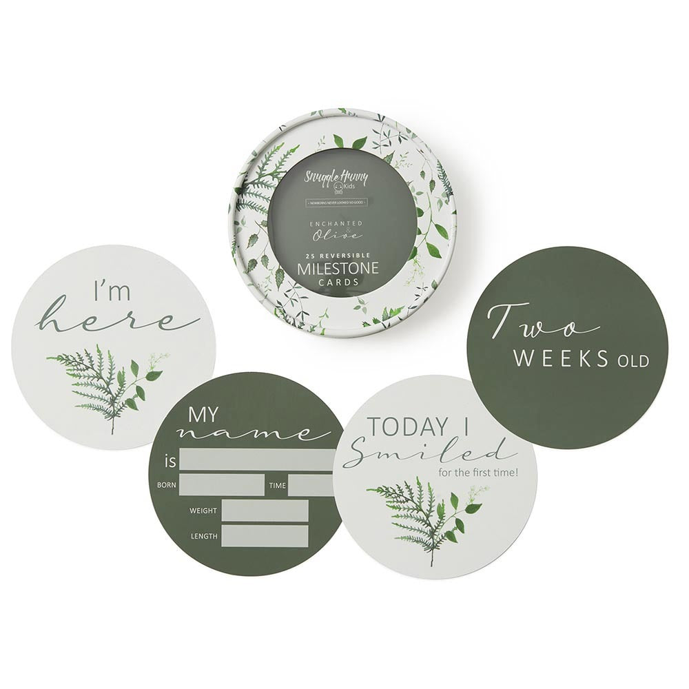 Snuggle Hunny Kids - Reversible Milestone Cards | Enchanted & Olive