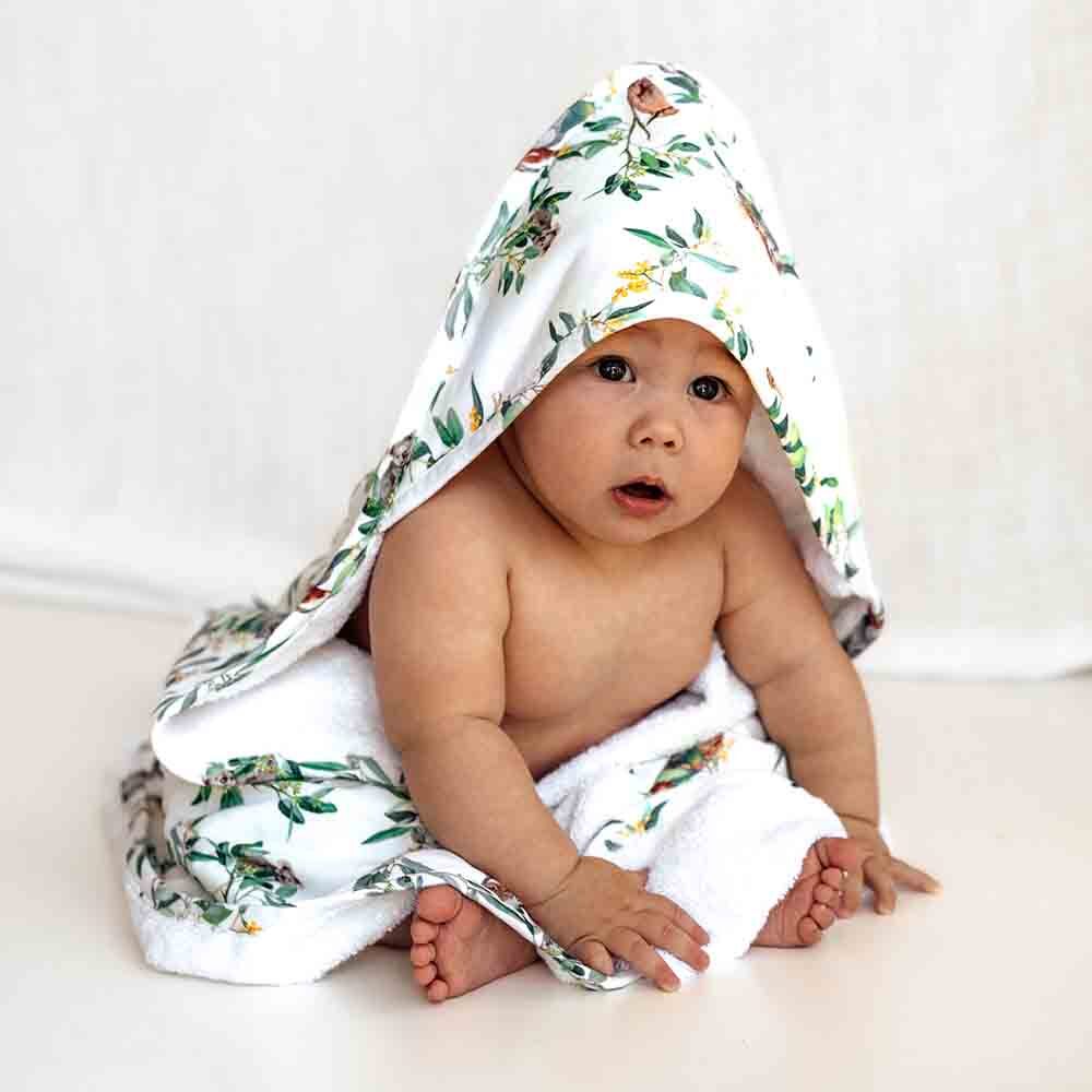 Snuggle Hunny Kids - Eucalypt Organic Hooded Baby Towel