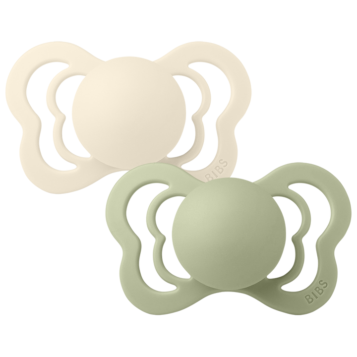 BIBS - Couture Silicone- Ivory/Sage