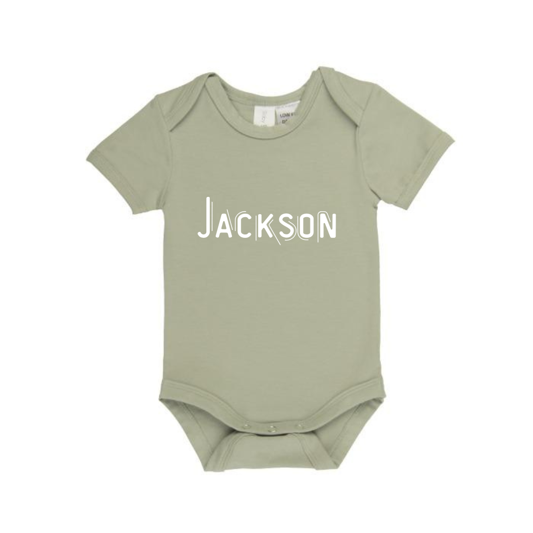 MLW By Design - Name Outline Bodysuit | Various Colours