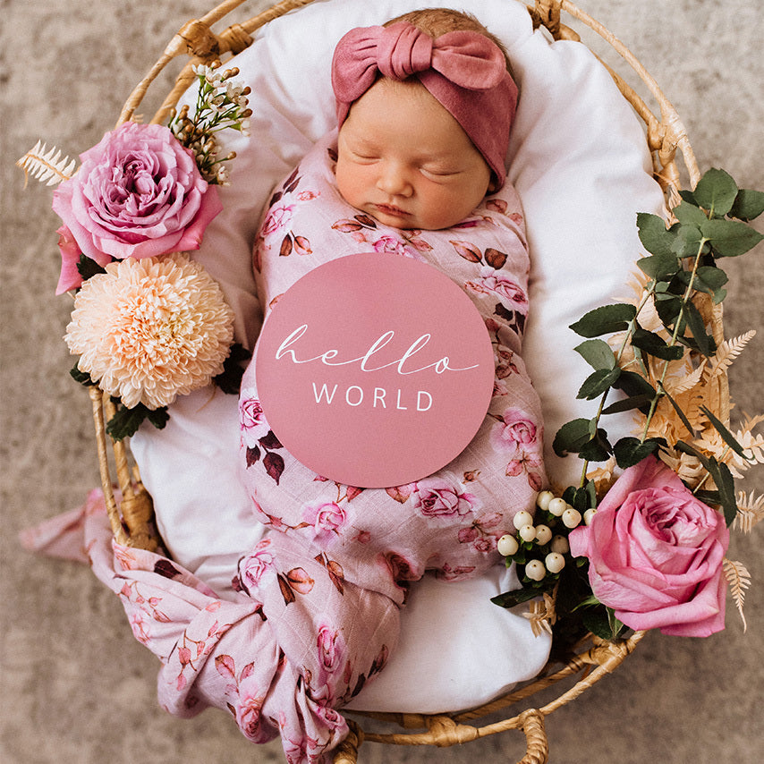 Snuggle Hunny Kids - Organic Muslin Wrap | Blossom