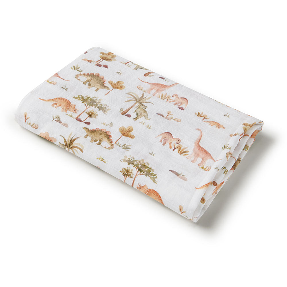 Snuggle Hunny Kids - Dino Organic Muslin Wrap