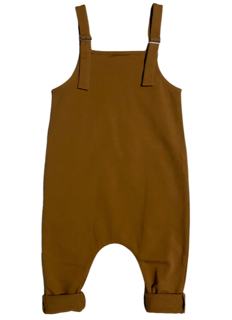Little Wolfie - Chocolate Overalls *CLEARANCE*