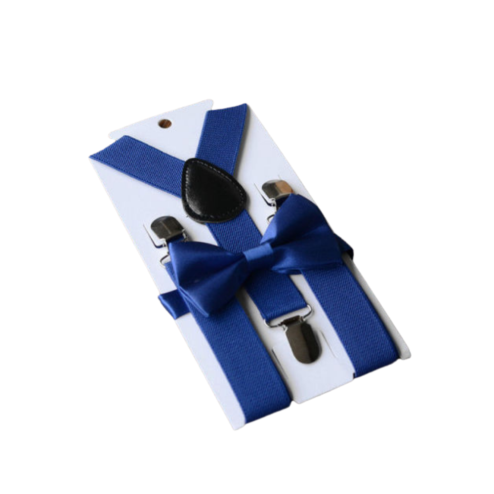 Bow Tie & Suspenders Set | Navy