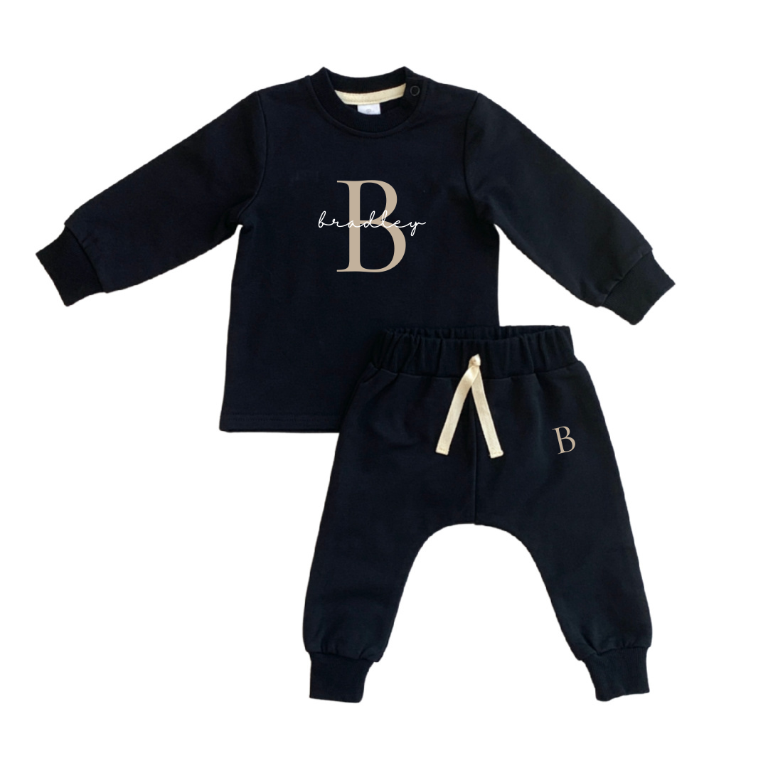 MLW By Design - Personalised Luxe Tracksuit | Black