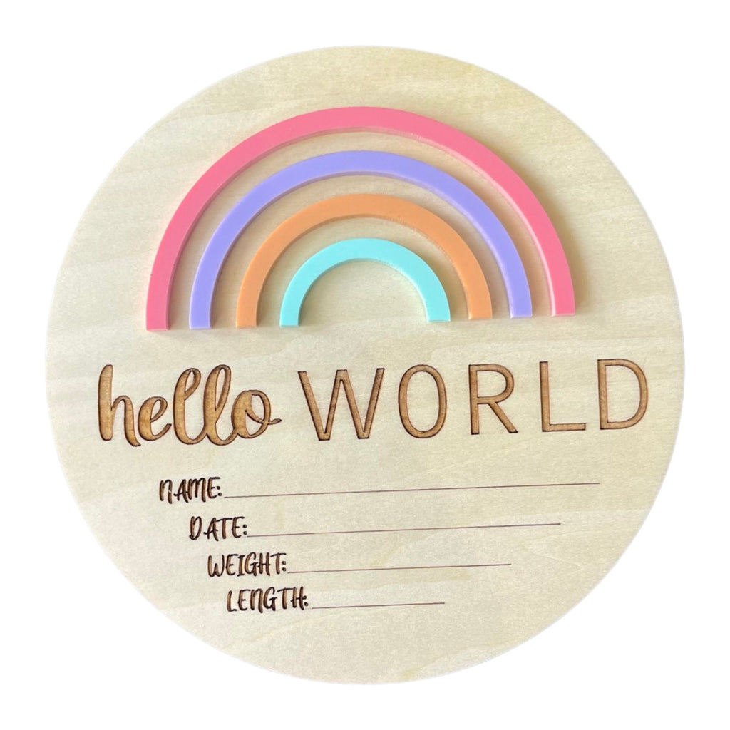 Timber Tinkers - Hello World Rainbow Pastels – My Little Wardrobe