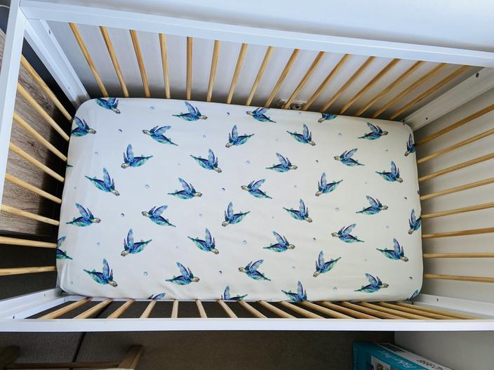 Anchor & Arrow - Cot Sheet | Sea Turtles
