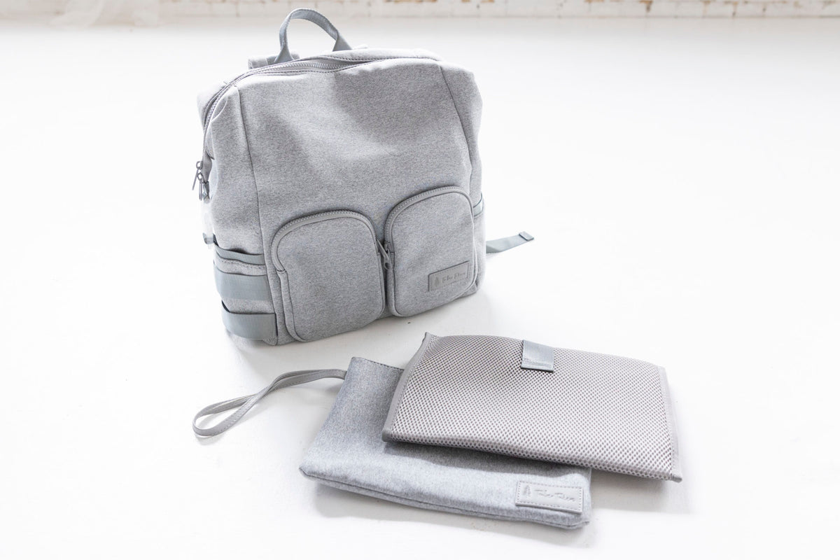 Timber Tinkers - Personalised Neoprene Nappy Bag | Grey