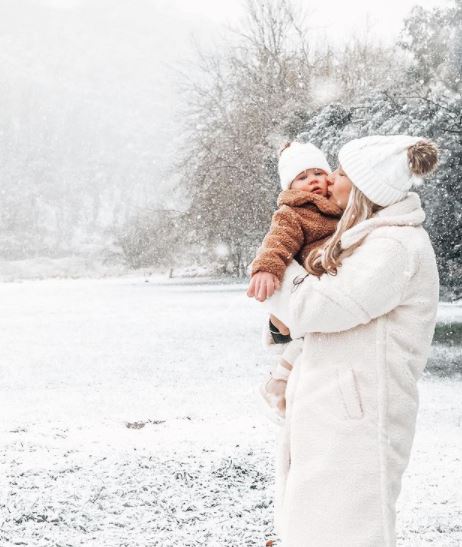 Ski Bunny Matching Beanies | White