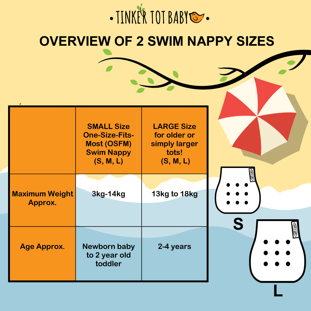 Tinker Tot Baby - Reusable Swim Nappy – Grinning Sharks