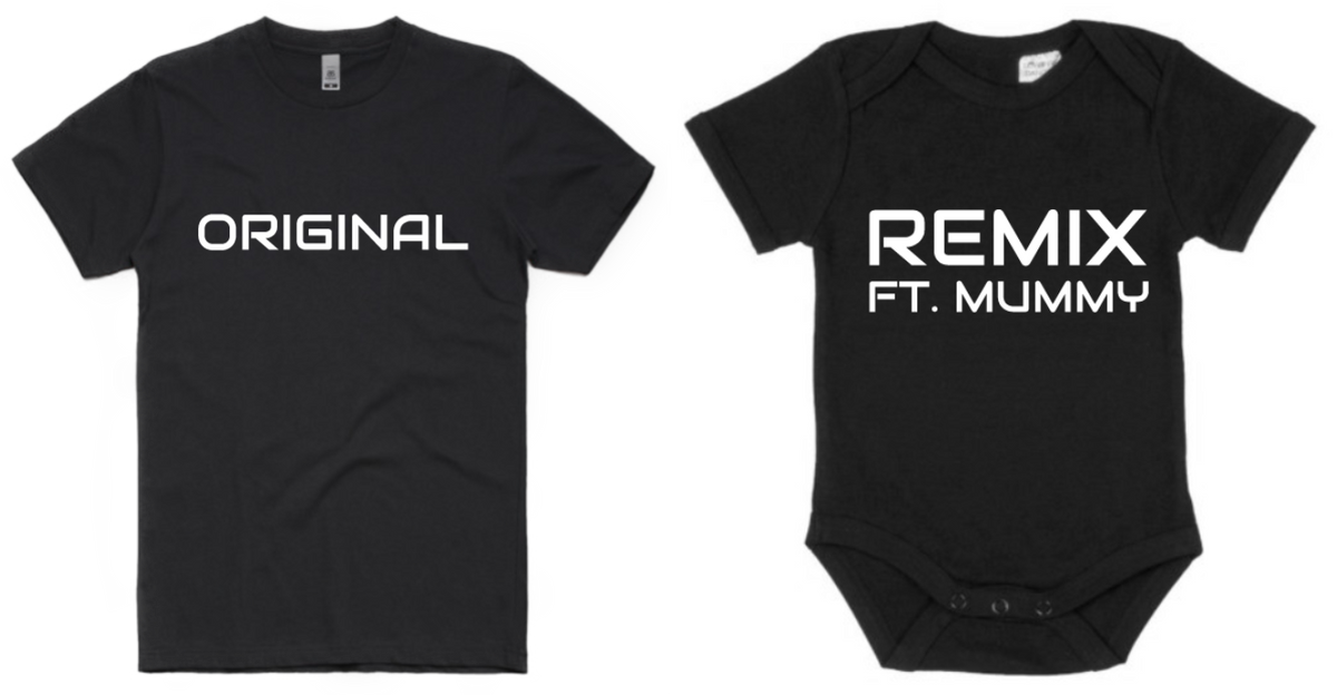 The Dad Squad - Original/Remix Adult T-Shirt & Baby Onesie Set