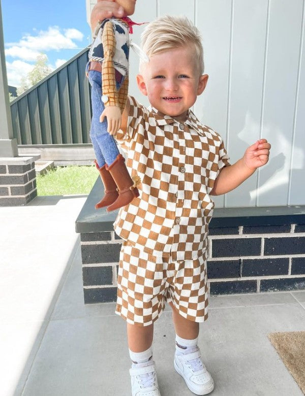 Retro Checkers Set