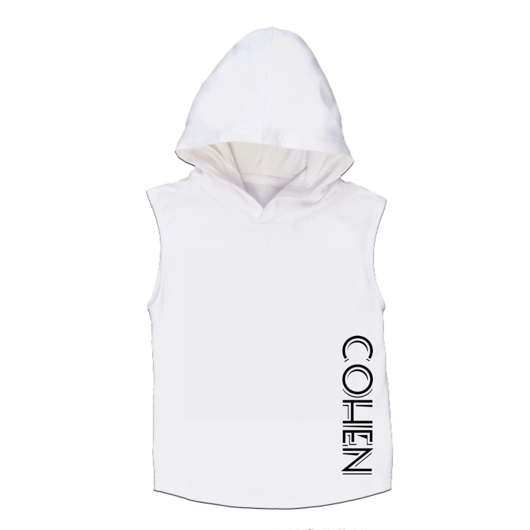 Personalised top sleeveless hoodies