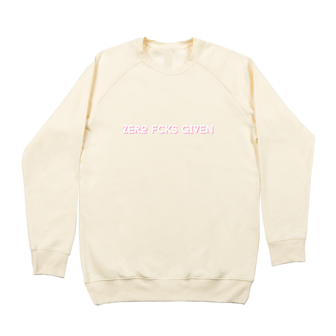 MLW By Design - Zro FCKS Adult Crew | Black or Pink