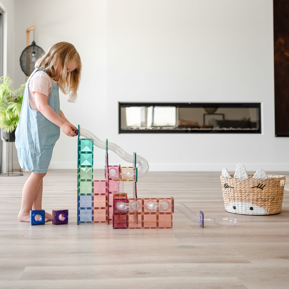 Connetix Tiles - 80 Piece Pastel Ball Run Expansion Pack