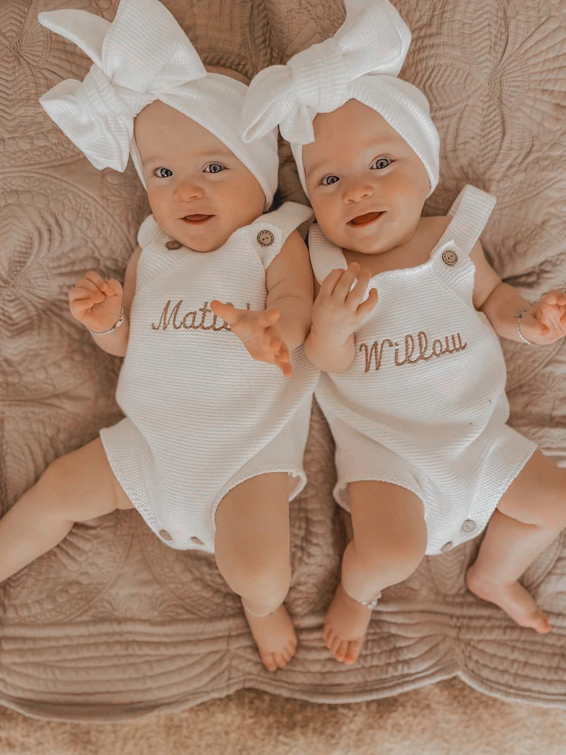 Little Zemi - Personalised Romper | White