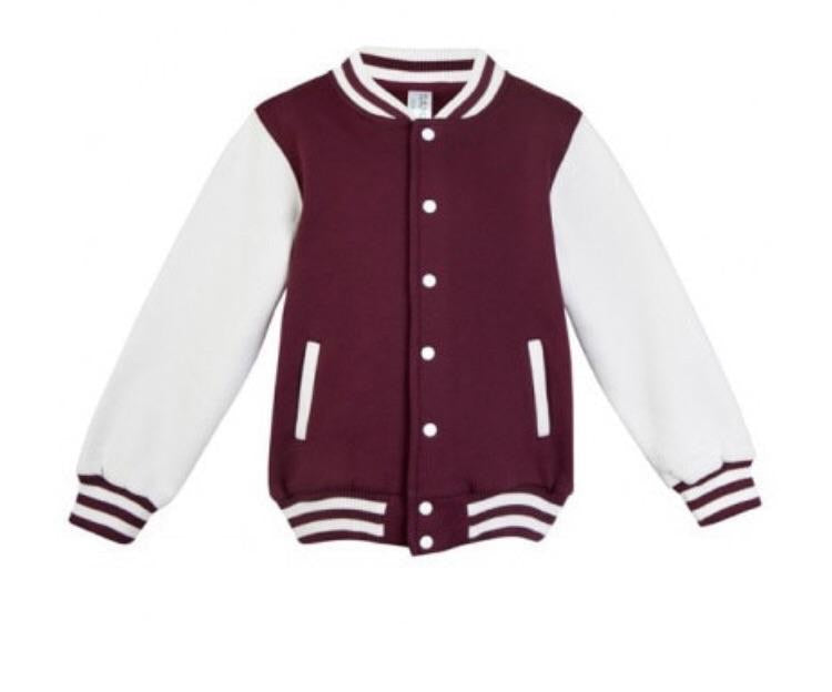 MLW By Design - Personalised Varsity Jacket | Burgundy & White