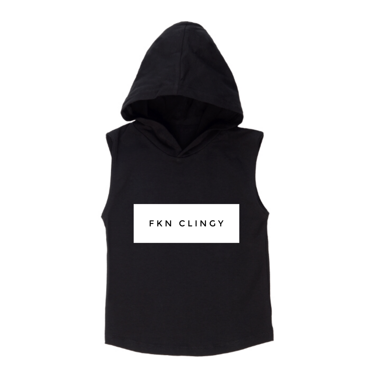 MLW By Design - FKN CLINGY™ Sleeveless Hoodie | Black or White