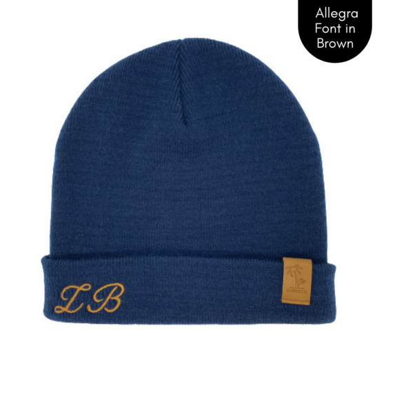 Cubs & Co - PERSONALISED SIGNATURE NAVY BEANIE