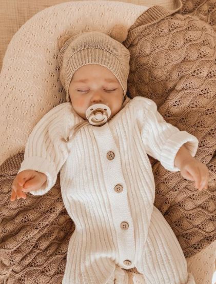 Little B's Nursery - Ribbed Romper | Milk