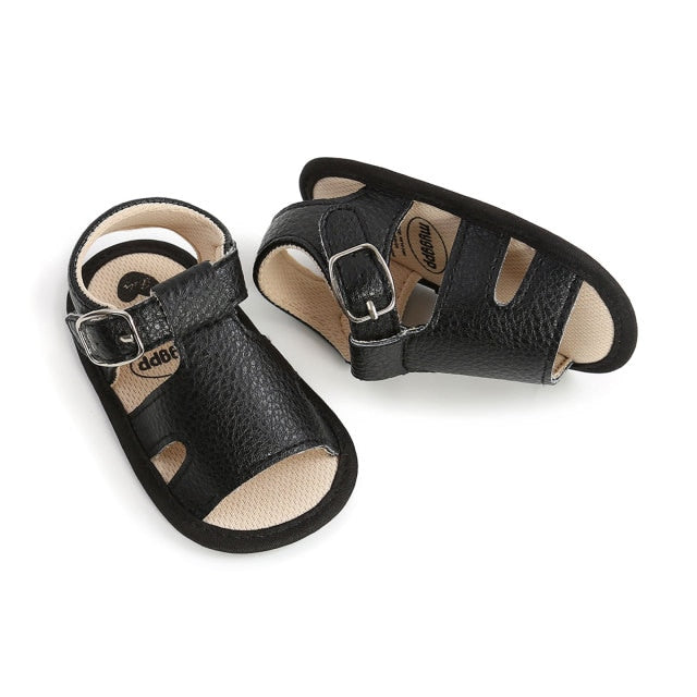 Boho Strap Sandals | Black