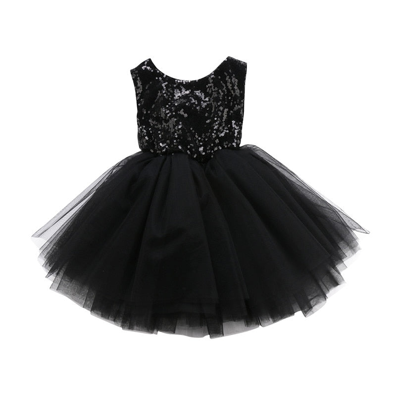 Sequin Princess Dress | Black