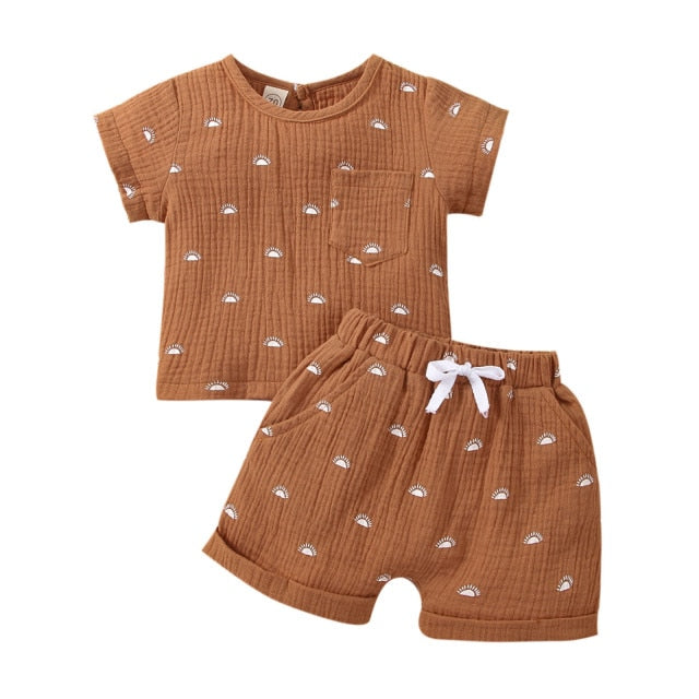 Sun Muslin Set | Brown