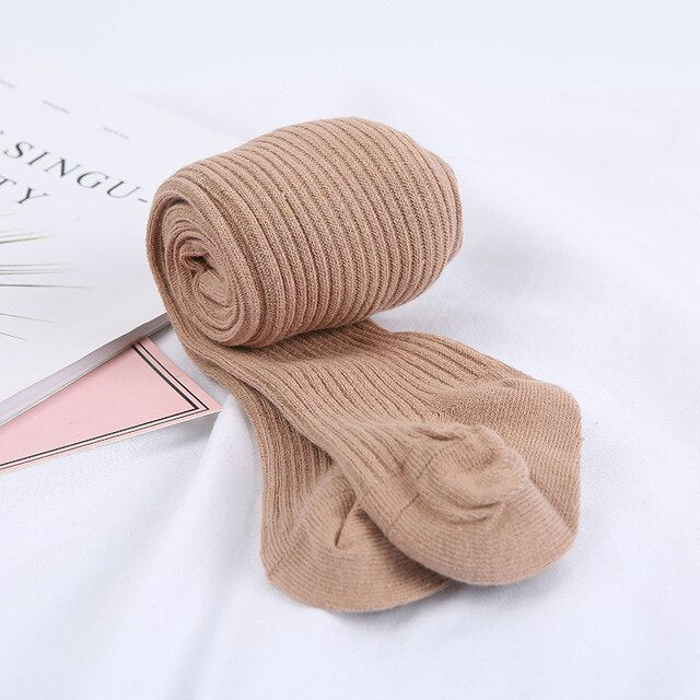 Ribbed Winter Stockings | Dusty Pink