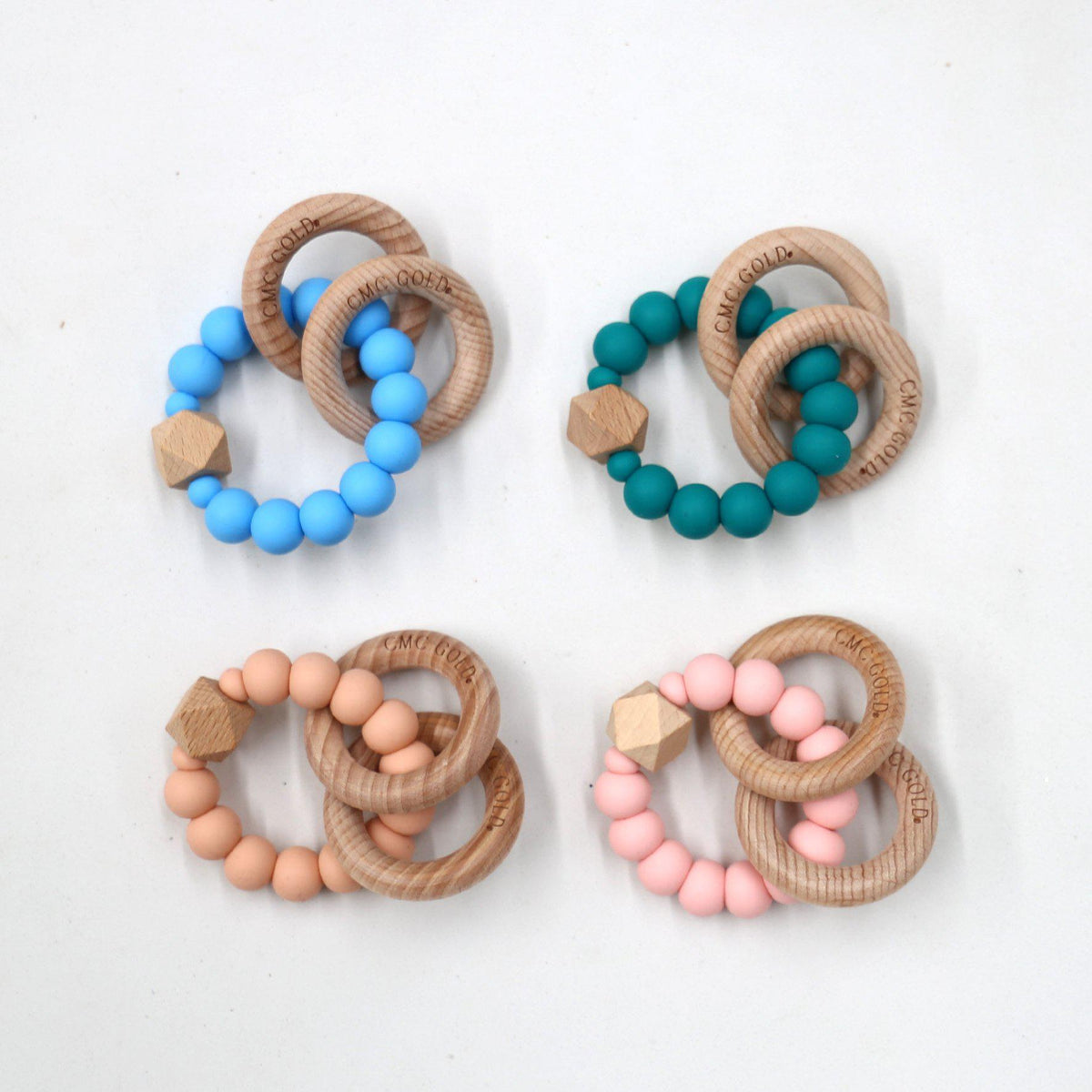 CMC GOLD - Hex & Silicone Teether